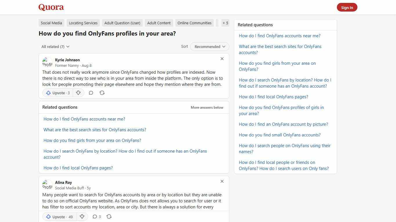 How to find OnlyFans profiles in your area - Quora
